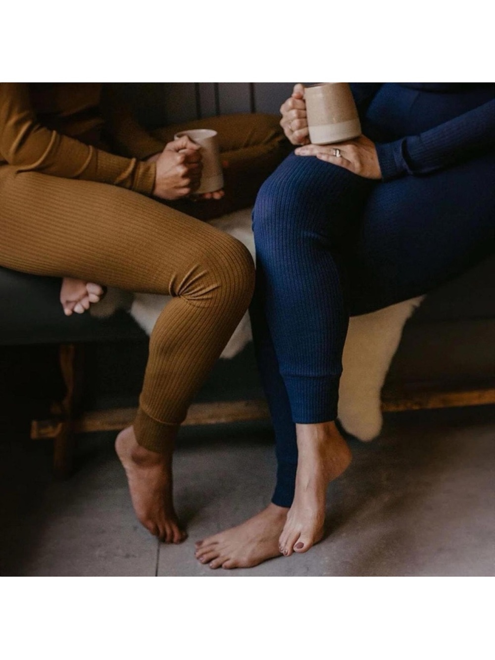 The simple folk ribbed top and legging set
